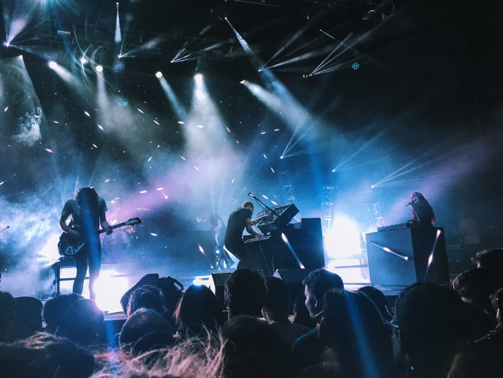 crowd at a live concert