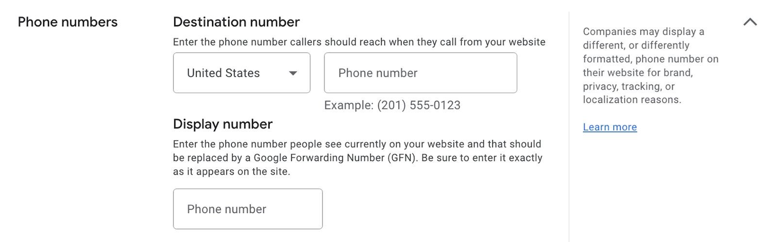 phone number